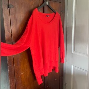 Eileen Fisher merino crew neck sweater with penguin arms